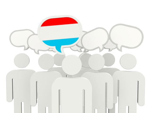 Speech bubble. Download flag icon of Luxembourg at PNG format
