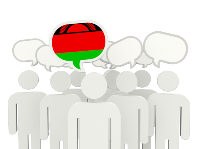 Speech bubble. Download flag icon of Malawi at PNG format