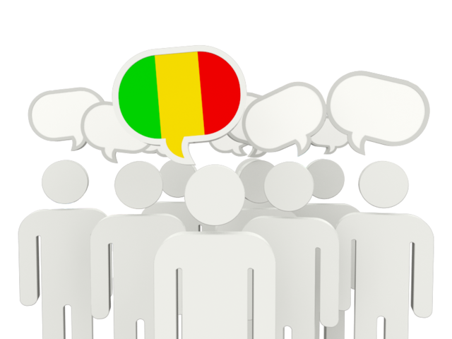 Speech bubble. Download flag icon of Mali at PNG format