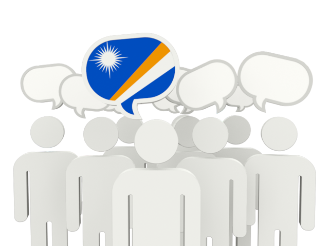 Speech bubble. Download flag icon of Marshall Islands at PNG format