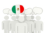 Mexico. Speech bubble. Download icon.