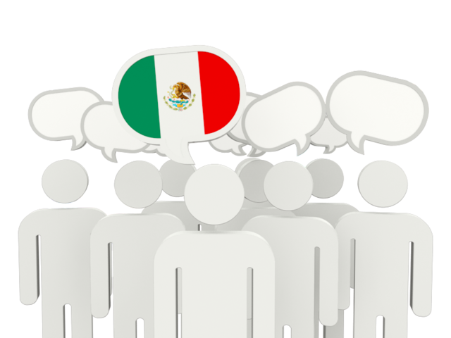 Speech bubble. Download flag icon of Mexico at PNG format