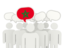 Morocco. Speech bubble. Download icon.