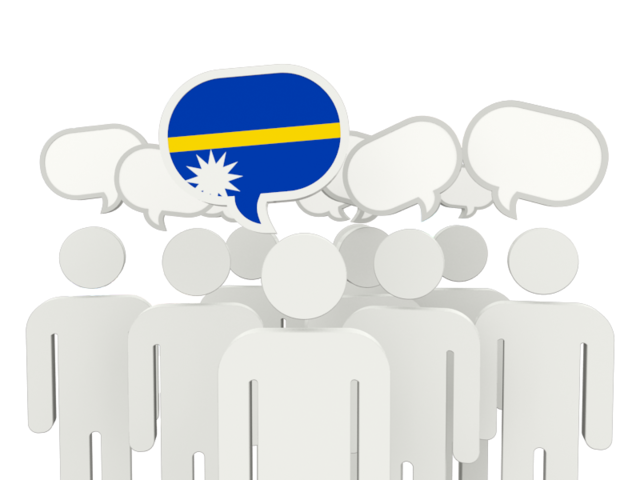 Speech bubble. Download flag icon of Nauru at PNG format