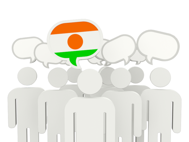 Speech bubble. Download flag icon of Niger at PNG format