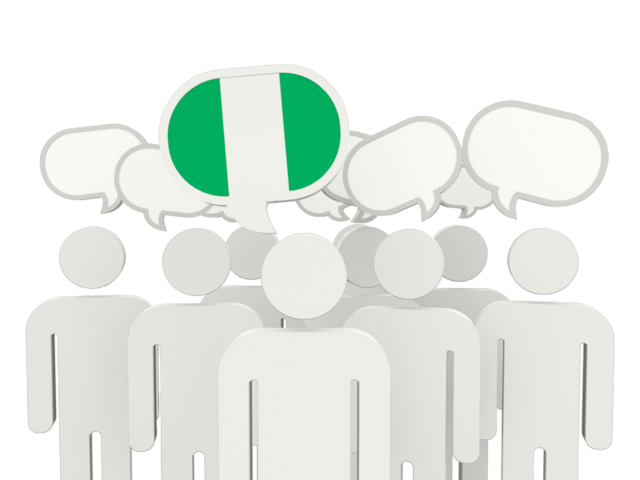 Speech bubble. Download flag icon of Nigeria at PNG format