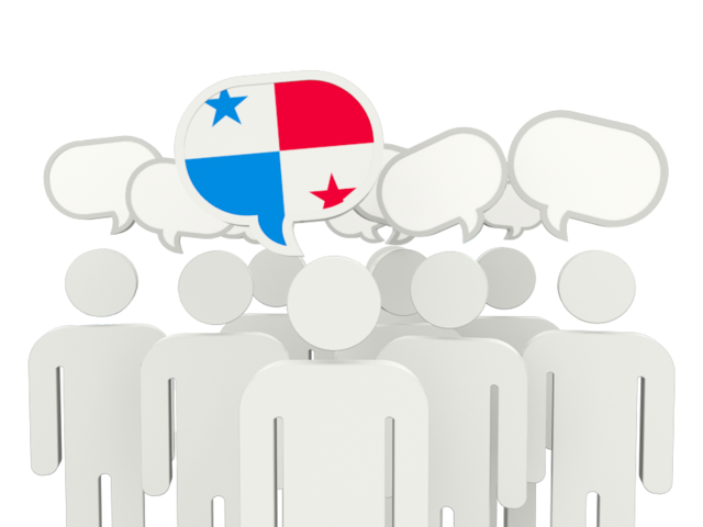 Speech bubble. Download flag icon of Panama at PNG format