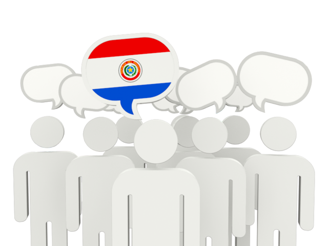 Speech bubble. Download flag icon of Paraguay at PNG format