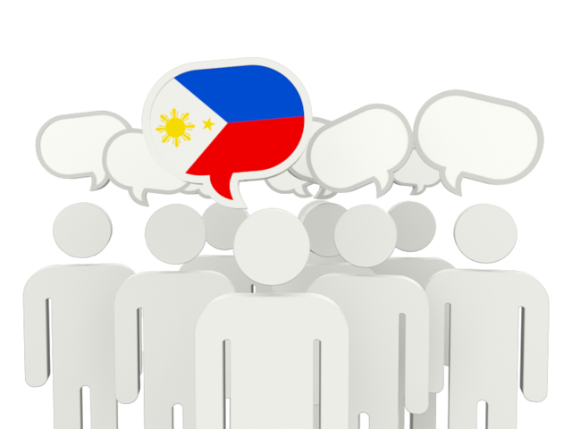Speech bubble. Download flag icon of Philippines at PNG format