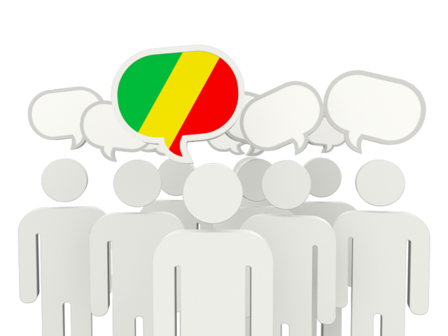 Speech bubble. Download flag icon of Republic of the Congo at PNG format