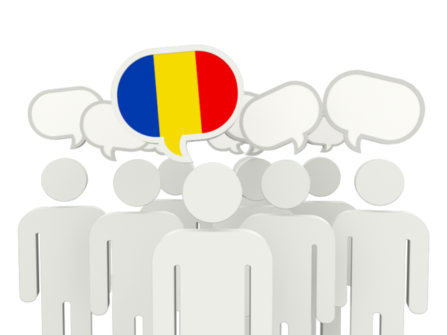 Speech bubble. Download flag icon of Romania at PNG format