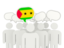 Sao Tome and Principe. Speech bubble. Download icon.