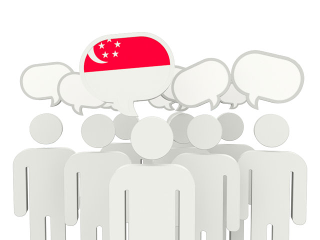 Speech bubble. Download flag icon of Singapore at PNG format