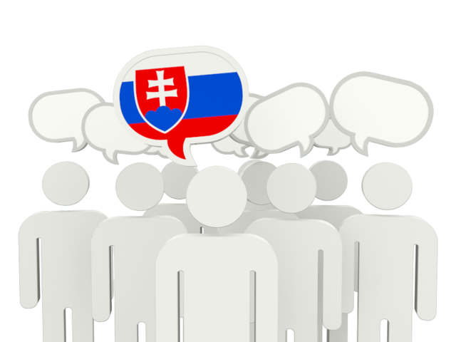 Speech bubble. Download flag icon of Slovakia at PNG format