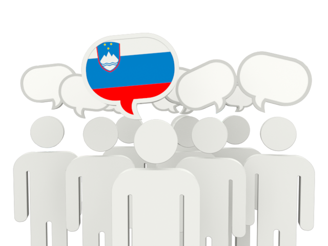 Speech bubble. Download flag icon of Slovenia at PNG format