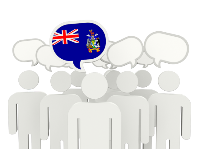 Speech bubble. Download flag icon of South Georgia and the South Sandwich Islands at PNG format