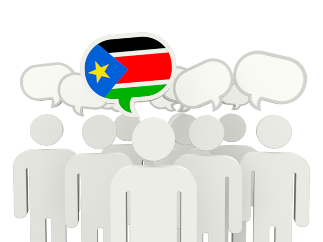 Speech bubble. Download flag icon of South Sudan at PNG format