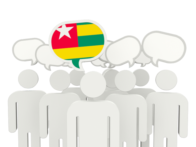 Speech bubble. Download flag icon of Togo at PNG format