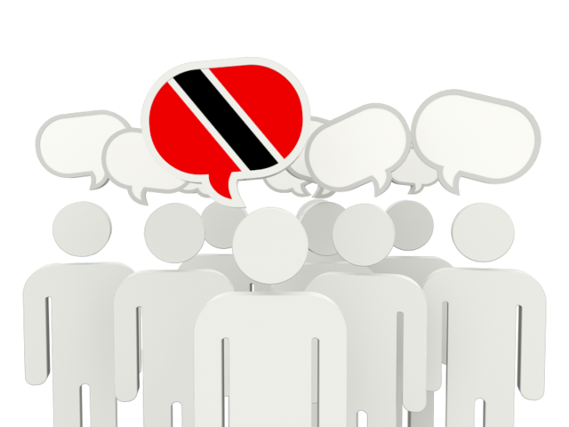 Speech bubble. Download flag icon of Trinidad and Tobago at PNG format