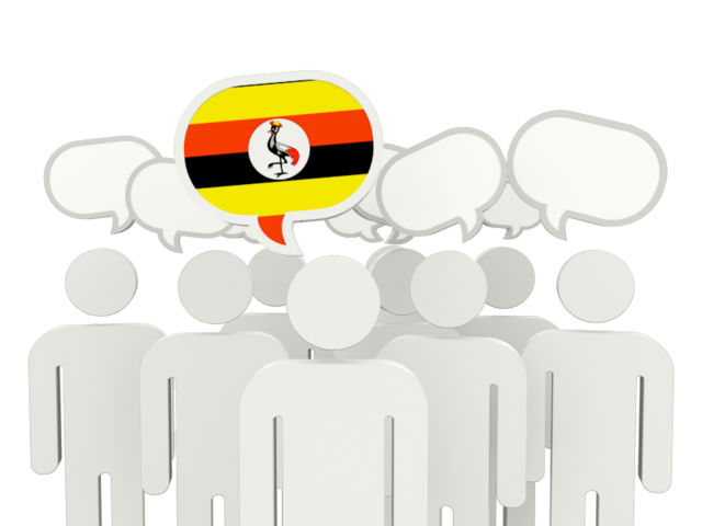 Speech bubble. Download flag icon of Uganda at PNG format