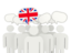 United Kingdom. Speech bubble. Download icon.