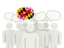 Flag of state of Maryland. Speech bubble. Download icon