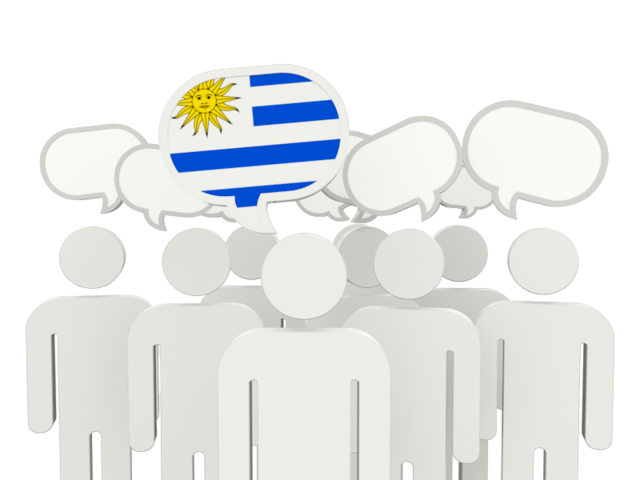 Speech bubble. Download flag icon of Uruguay at PNG format