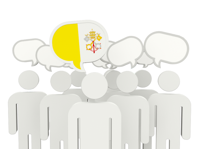 Speech bubble. Download flag icon of Vatican City at PNG format