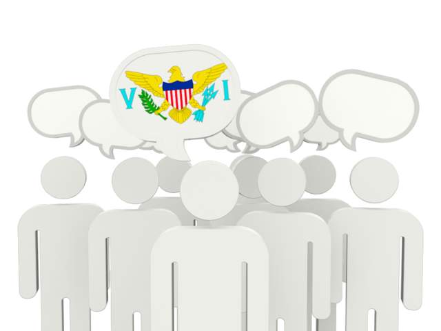 Speech bubble. Download flag icon of Virgin Islands of the United States at PNG format