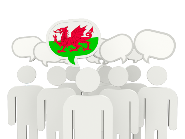 Speech bubble. Download flag icon of Wales at PNG format