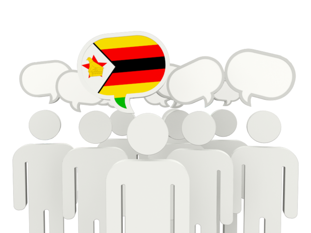 Speech bubble. Download flag icon of Zimbabwe at PNG format