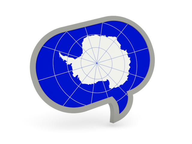 Speech bubble icon. Download flag icon of Antarctica at PNG format