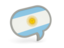 Argentina. Speech bubble icon. Download icon.