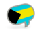 Bahamas. Speech bubble icon. Download icon.