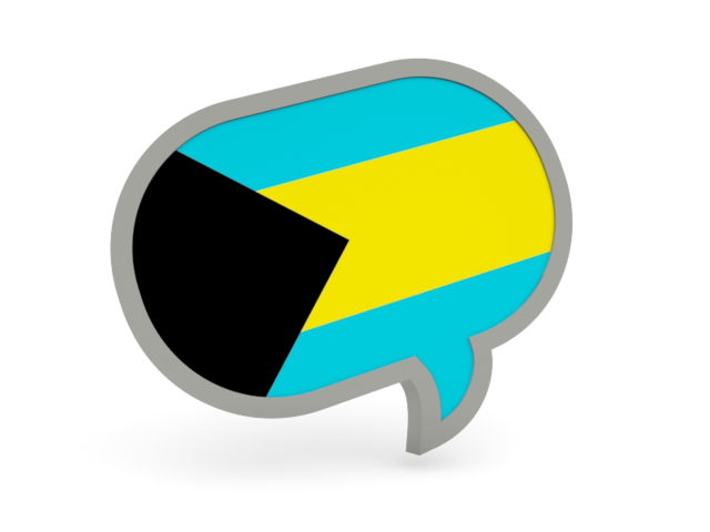 Speech bubble icon. Download flag icon of Bahamas at PNG format