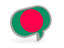 Bangladesh. Speech bubble icon. Download icon.