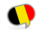 Belgium. Speech bubble icon. Download icon.