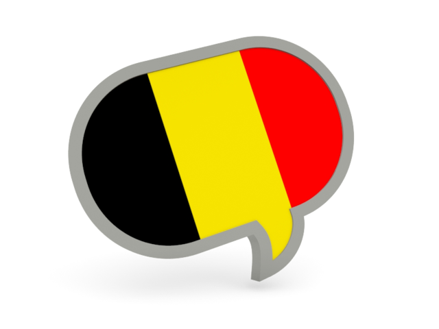 Speech bubble icon. Download flag icon of Belgium at PNG format