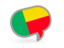 Benin. Speech bubble icon. Download icon.