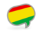 Bolivia. Speech bubble icon. Download icon.