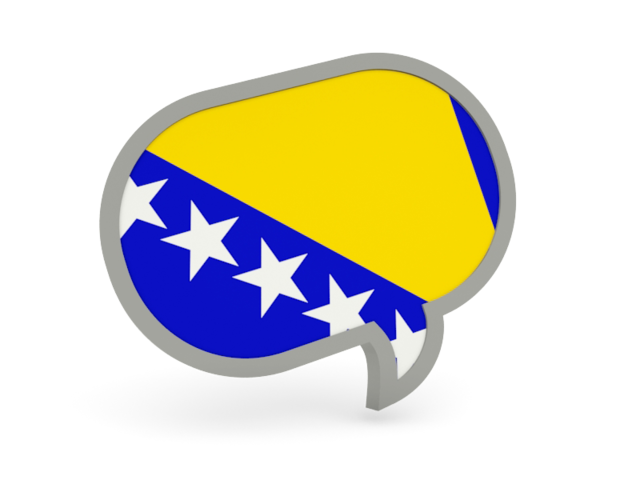 Speech bubble icon. Download flag icon of Bosnia and Herzegovina at PNG format