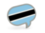 Botswana. Speech bubble icon. Download icon.