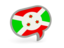 Burundi. Speech bubble icon. Download icon.