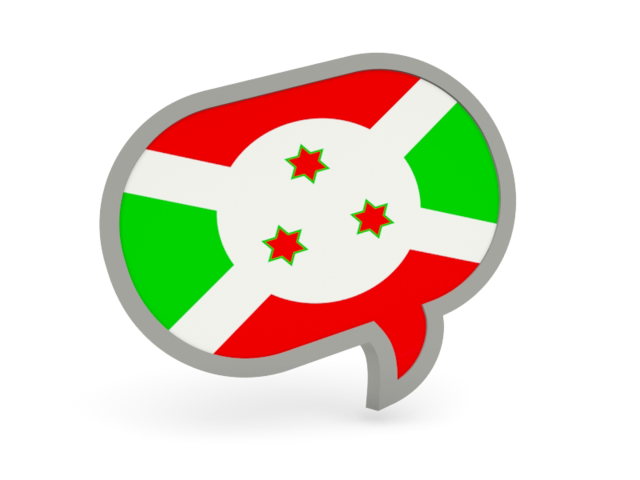 Speech bubble icon. Download flag icon of Burundi at PNG format