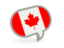Canada. Speech bubble icon. Download icon.
