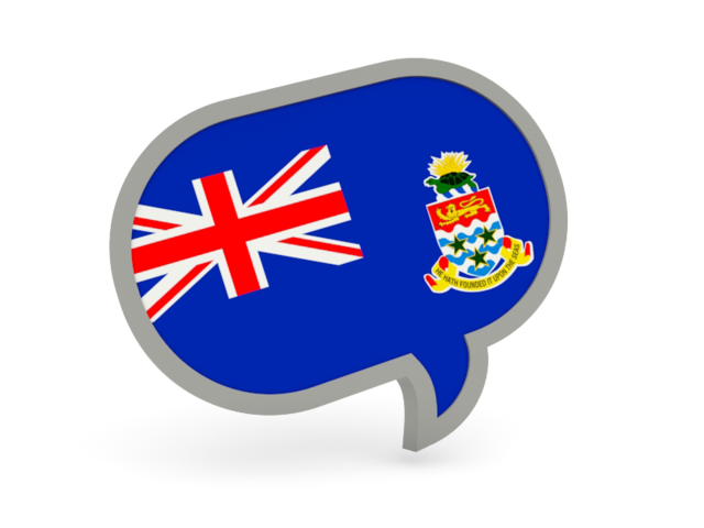 Speech bubble icon. Download flag icon of Cayman Islands at PNG format