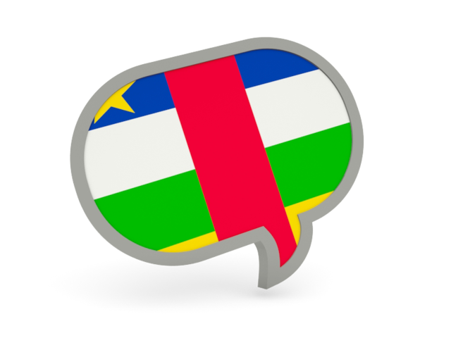 Speech bubble icon. Download flag icon of Central African Republic at PNG format