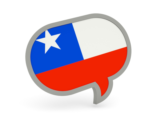 Speech bubble icon. Download flag icon of Chile at PNG format