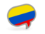 Colombia. Speech bubble icon. Download icon.