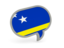 Curacao. Speech bubble icon. Download icon.